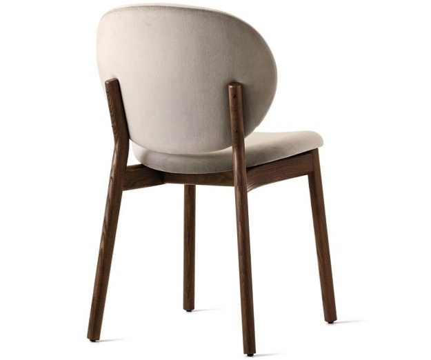 Jídelní židle Ines, dřevo, látka, umělá kůže, CS2079