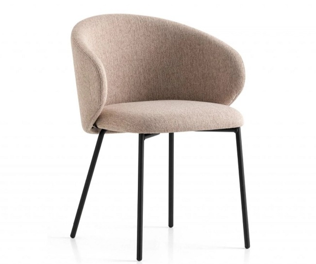 Židle s područkami Tuka, kov, látka, CB1999