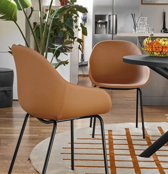 Židle s područkami Academy, látka, kov, CB2137