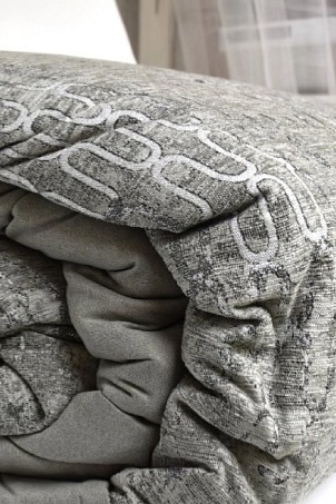 Přehoz na postel Abby Green, zelenošedý