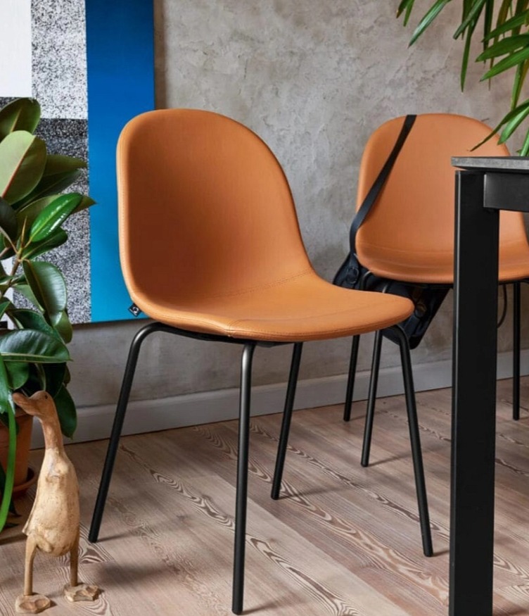 Jídelní židle Academy, kov, umělá kůže Vintage, CB1663-V