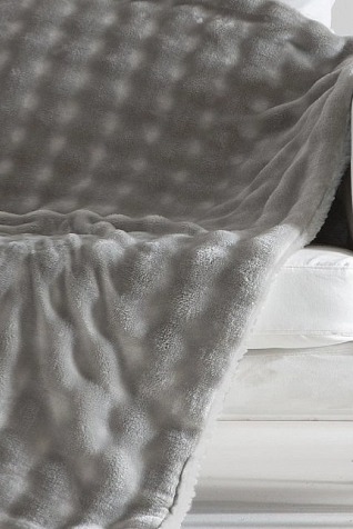 Šedý přehoz Bosco Grey, 240x220 cm