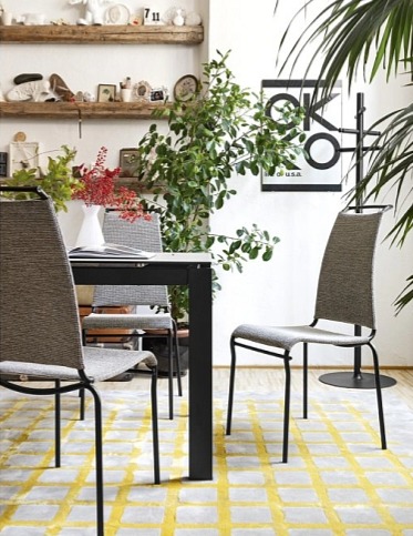 Jídelní židle Air High, kov, síť, CB1069