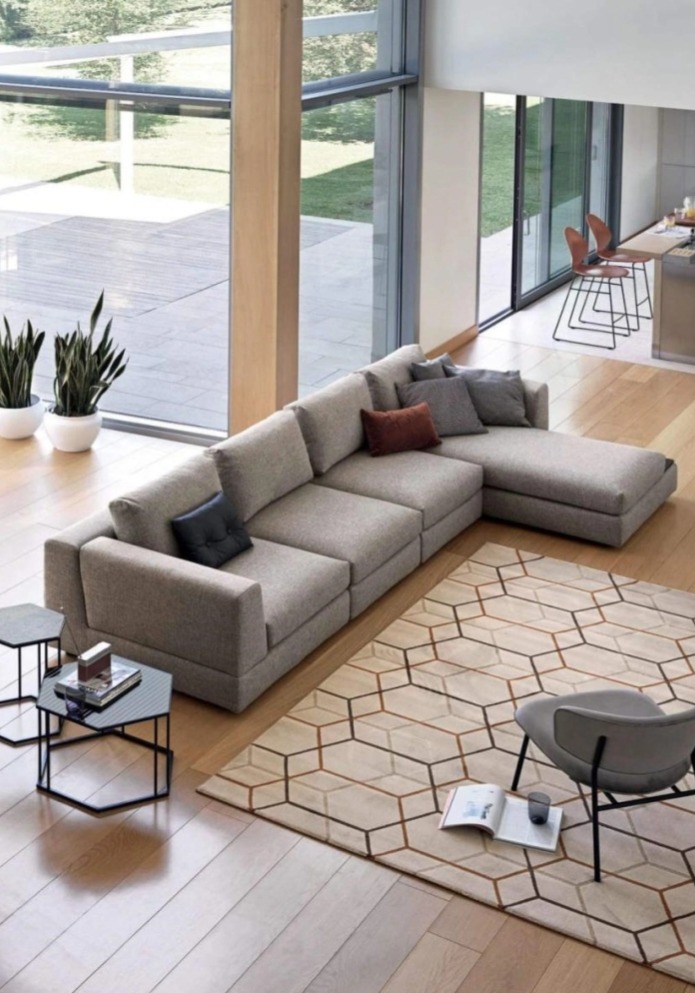 Pohovka s odkládacím stolkem Layla, 295x186 cm, CS3419