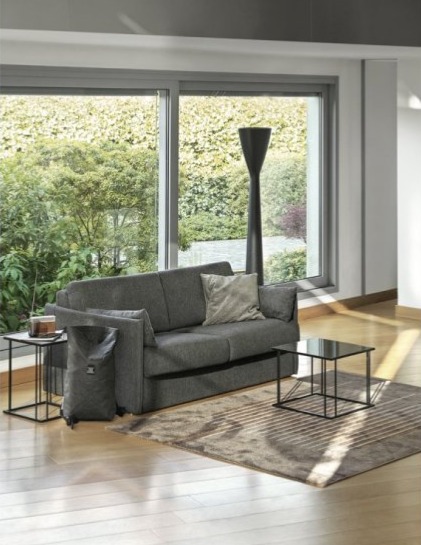 Rozkládací pohovka Darwin, minimalistická, látka, CS3433