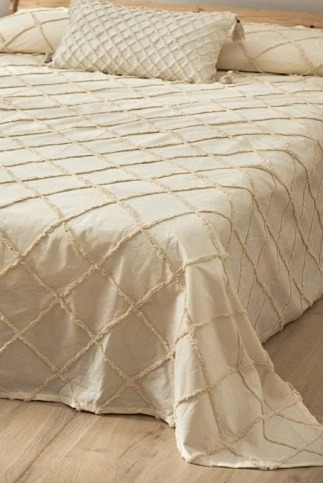 Bavlněný přehoz Royal Ecru, slonová kost, 240x260 cm