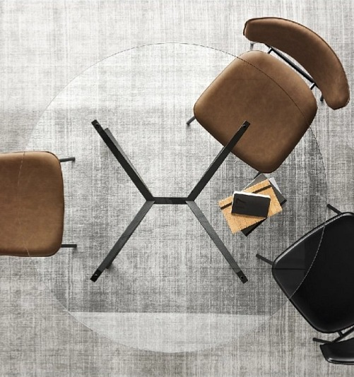 Kulatý skleněný stůl Kent, O120, CS4105-RD 120 V