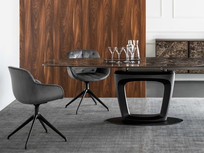 Otočné křeslo Igloo Soft, židle, kov, variabilní potah, CS1874-MTO