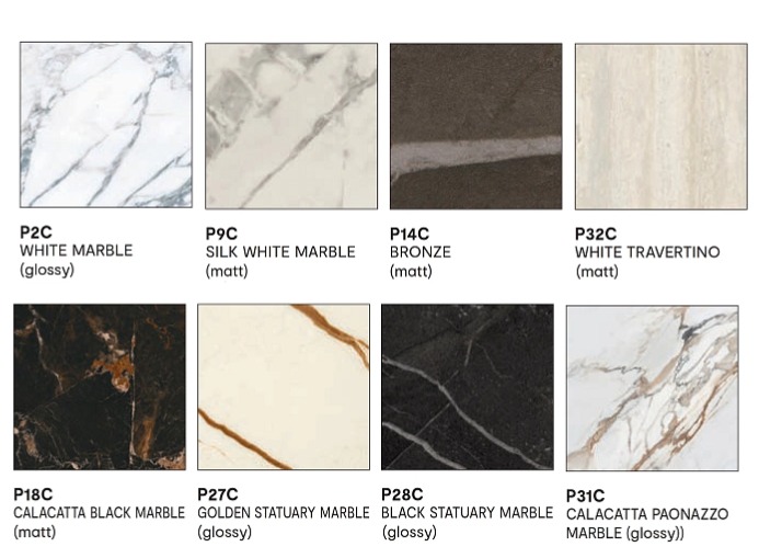 Kulatý stůl Abrey, dřevo, sklokeramika, O160 cm, CS4127-FD 160