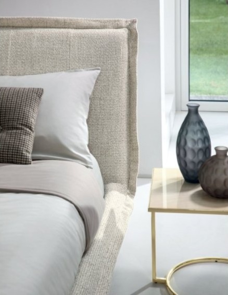 Čalouněná postel Fluff, látka, kůže, CS6087