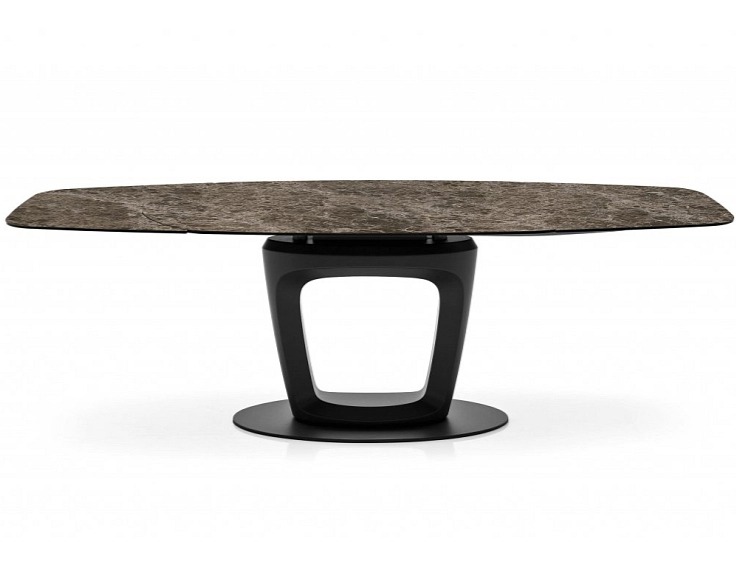 Rozkládací stůl Orbital, sklokeramika, 165(263)x105 cm, CS4145-S 165