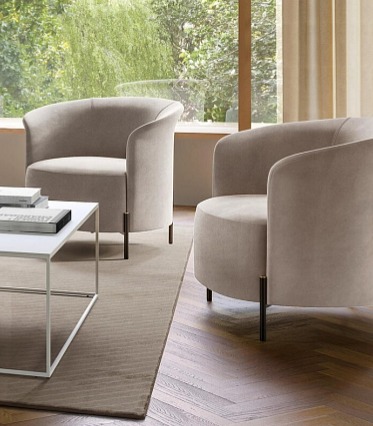 Klubové křeslo Rendez Vous, látka, kůže, CS3418 - MTO