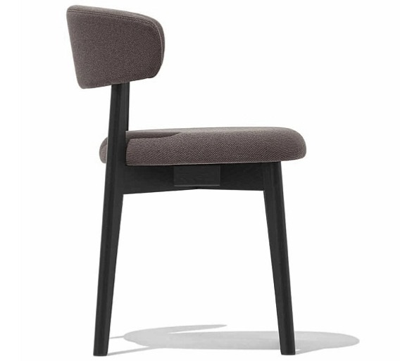 Jídelní židle Talks, dřevo, kůže, látka, CB2141