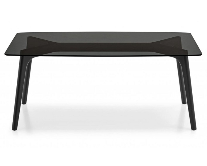 Stůl Pod, dřevo/sklo, CB4862-FB