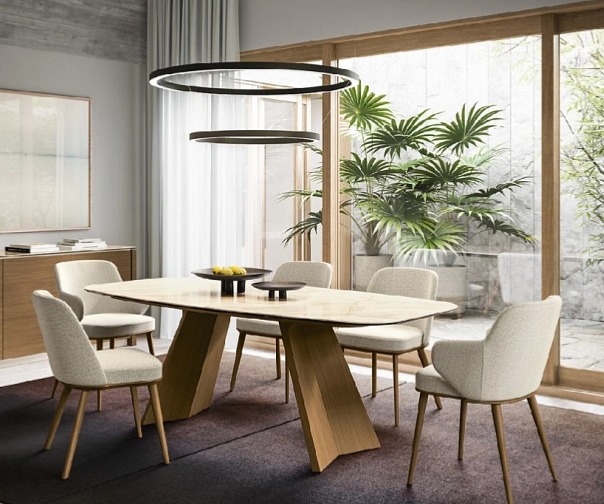 Židle s područkami Foyer, dřevo, látka, CS1889