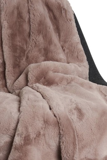 Pléd Fluffy, umělá kožešina, růžový, 120x180 cm