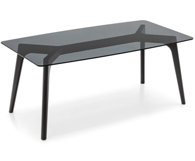 Stůl Pod, dřevo/sklo, CB4862-FB