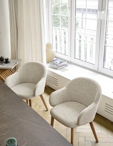 Jídelní židle Holly Fab s područkami, CS2206