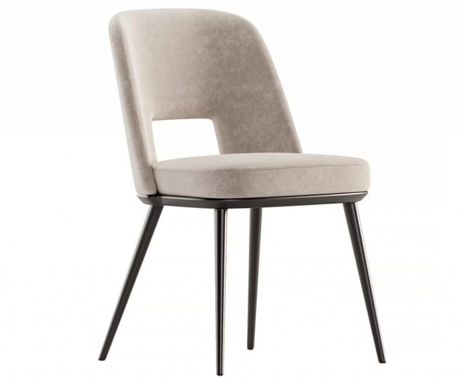Jídelní židle Foyer, kov, variabilní potah, CS1895-MTO