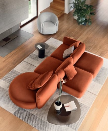 Látková pohovka Ginza, 304x132 cm, CS3442