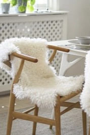 Umělá kožešina Wooly Ivory, 60x90 cm, slonová kost