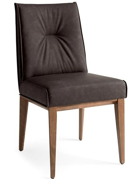 Jídelní židle Romy, dřevo, pravá kůže, CS1912-LH