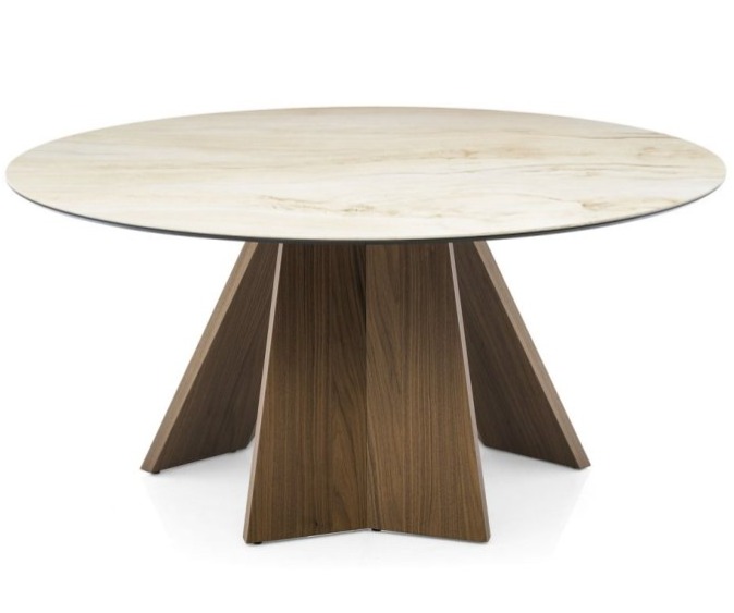 Kulatý stůl Icaro, O160, sklokeramika, CS4113-RD 160C