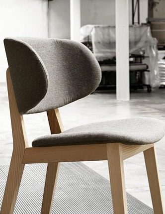 Jídelní židle Claire, dřevo, látka, CS1443