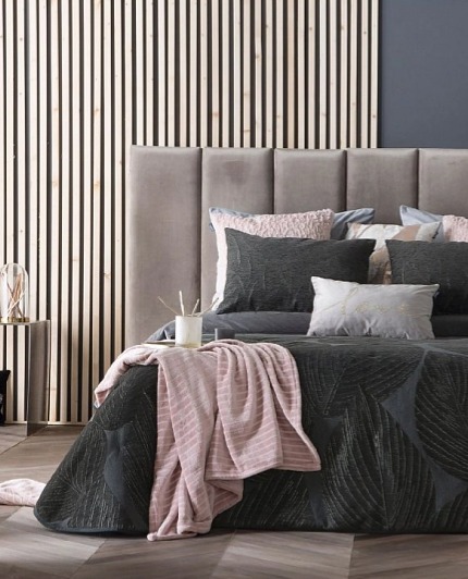 Přehoz na postel Level Black, černý