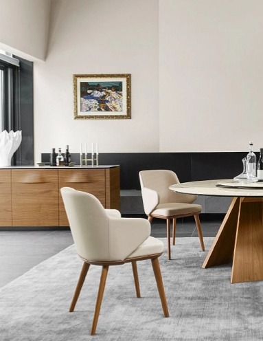 Židle s područkami Foyer, dřevo, variabilní potah, CS1889-MTO