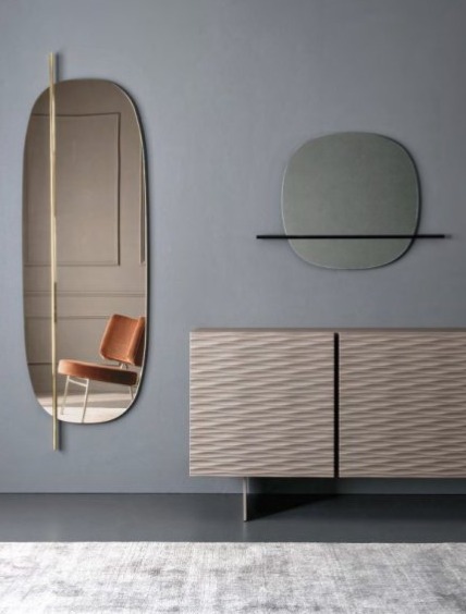 Oválné zrcadlo Vanity, 190x60 cm, CS5111-G