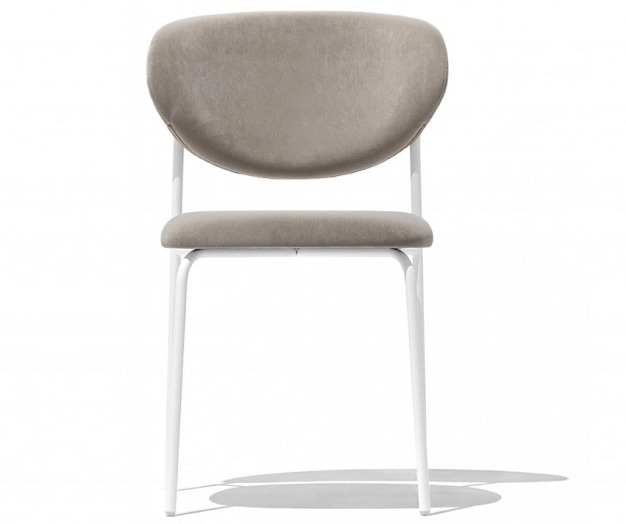 Jídelní židle Cozy, kov, látka, umělá kůže, CB2135