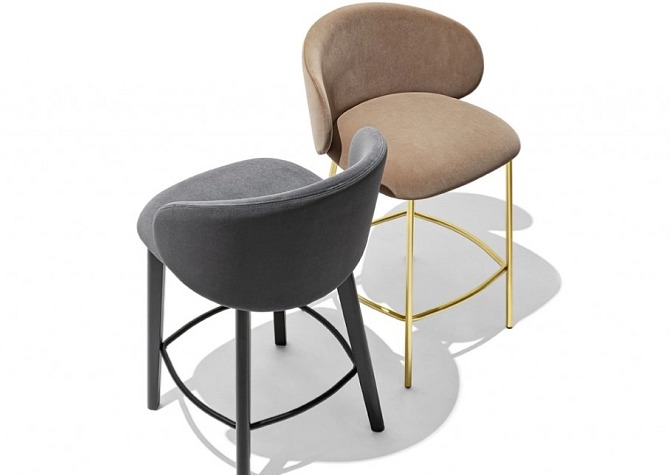 Barová židle Tuka, dřevo, výška sedu 65 cm, CB1997