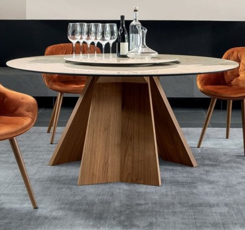 Kulatý stůl Icaro, O160, sklokeramika, CS4113-RD 160C