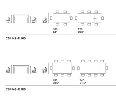 Rozkládací stůl Dogma, dřevěný, CS4149-R 160