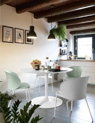 Kulatý stůl Planet, dřevo, CB4005-RD W