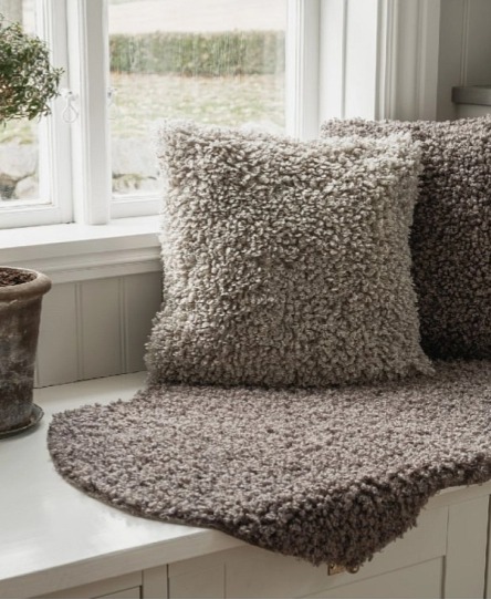 Kudrnatá umělá kožešina Ulli Charcoal, uhlově šedá, 60x90 cm