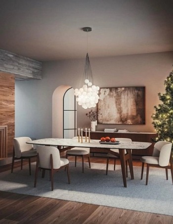 Oválný stůl Abrey, dřevo, sklokeramika, 249x119 cm, CS4127-FB 250