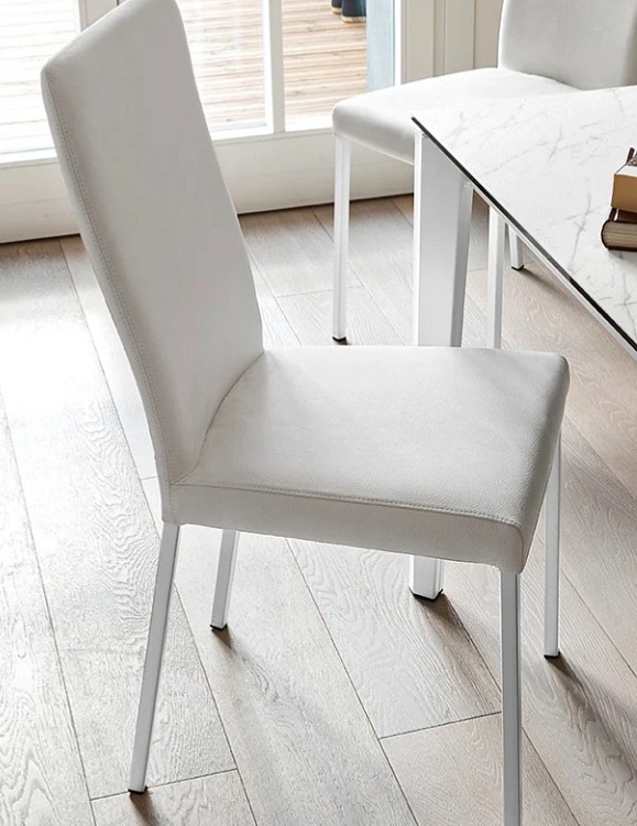 Vysoká židle Copenhagen, dřevo, ekokůže, CB1656