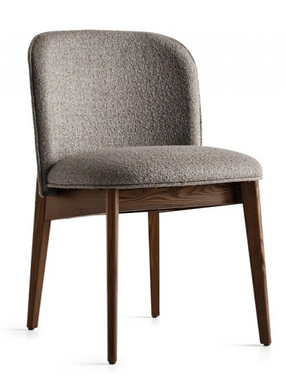 Elegantní židle Abrey, dřevo, látka, CS2040
