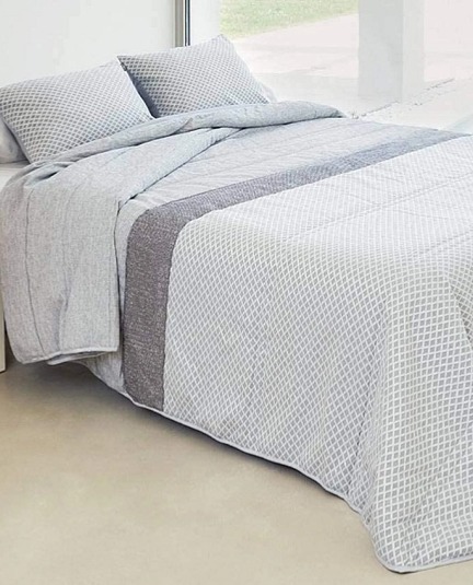 Přehoz na postel Lyra Grey, šedý, 270x270 cm