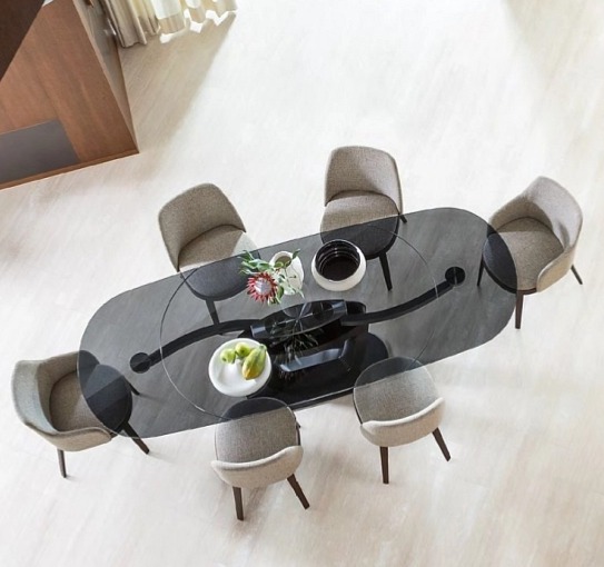 Rozkládací stůl Orbital, 165x105 cm až 263x105 cm, CS4145-S 165