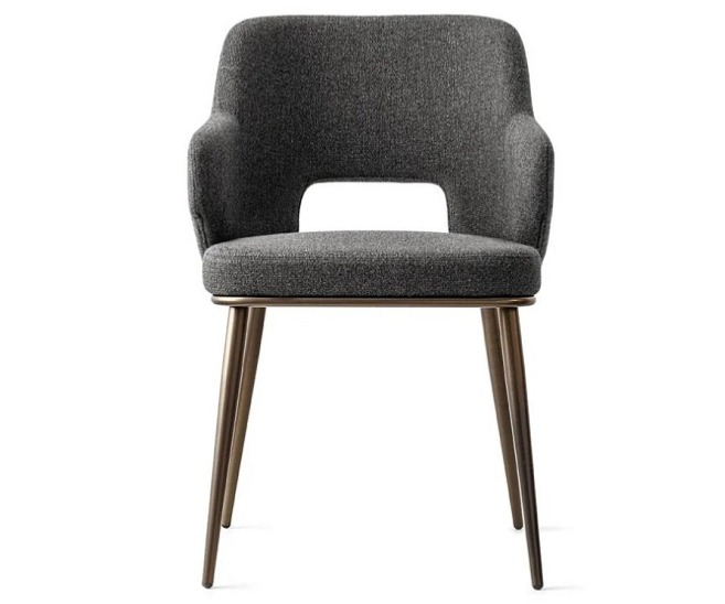 Jídelní židle područky Foyer, kov, variabilní potah, CS1897-MTO