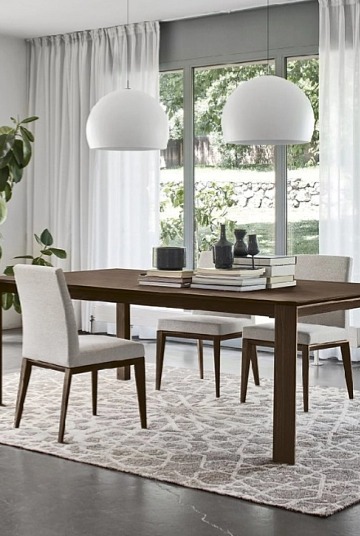 Jídelní židle Bess Low, dřevo, variabilní potah, CS1463-MTO