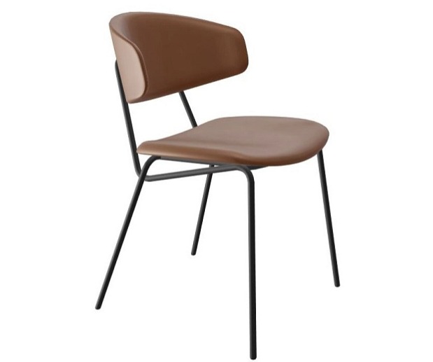 Židle Sophia, kov, umělá kůže Vintage, CS1890-V