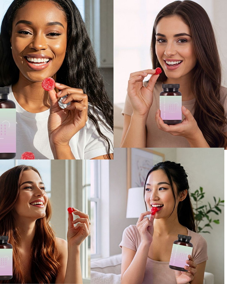 ABSORBii Beauty aktívna lipozomálna výživa na vlasy 30 gumíkov