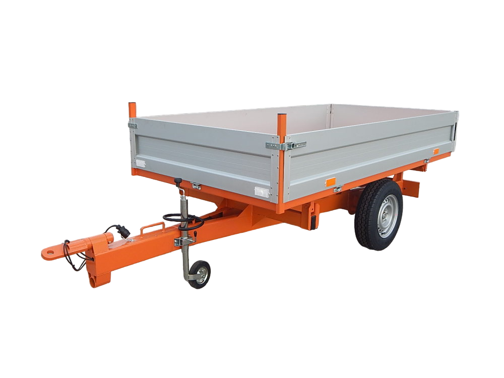 Vlek za traktor sklápěcí 150x280 cm 2,5 t GEOGRASS