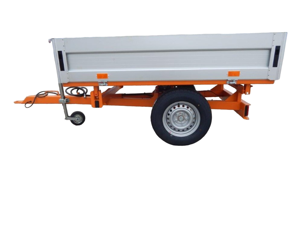 Vlek za traktor sklápěcí 120x205 1,5 t GeoGrass