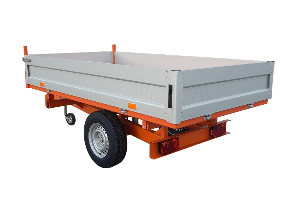 Vlek za traktor sklápěcí 150x280 cm 2,5 t GEOGRASS