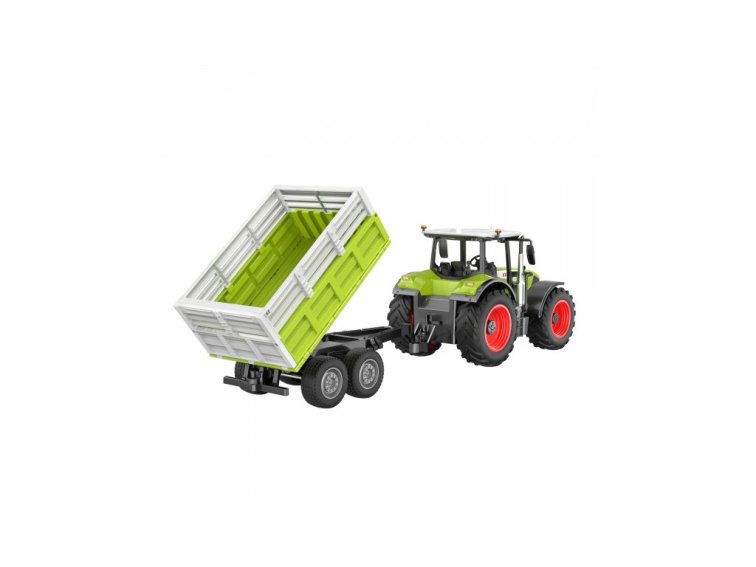 Traktor s vlekem Claas na dálkové ovládání